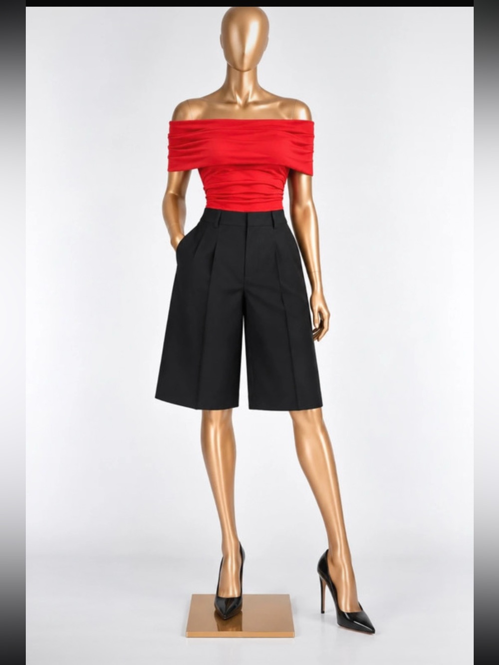 Zara Off Shoulder Red Top!